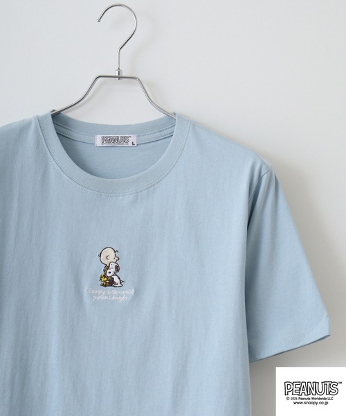 PEANUTS tシャツ 刺繍＆プリントTシャツ メンズ レディース
