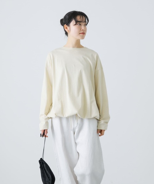 tシャツ オーガニックコットンドロストカットソー レディース