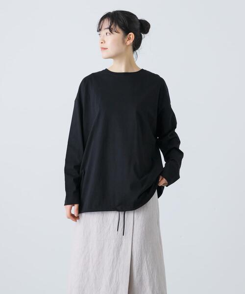 かぐれ tシャツ オーガニックコットンドロストカットソー レディース  