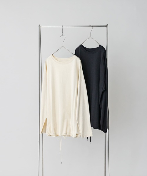 かぐれ tシャツ オーガニックコットンドロストカットソー レディース  