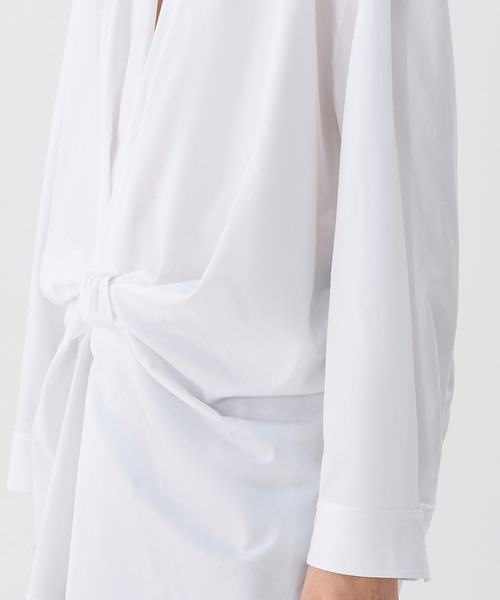 JNBY / ジェーエヌビーワイ Ribbon Detail Pullover Shirt / リボンプルオーバーシャツブラウス JNBY ブラウス シャツ Ribbon Detail Pullover Shirt / リボン