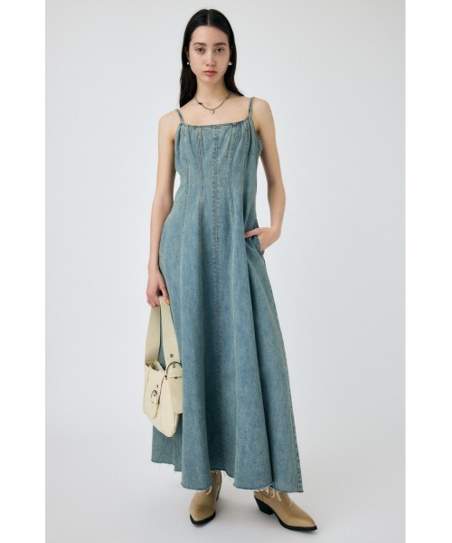 MOUSSY ワンピース DENIM A LINE キャミドレス : ZOZOTOWN Yahoo