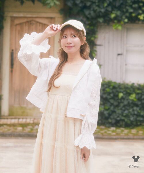 アリーム ジャガードパフスリーブチュールワンピース ジャガードパフスリーブチュールワンピース/Areeam（アリーム）の