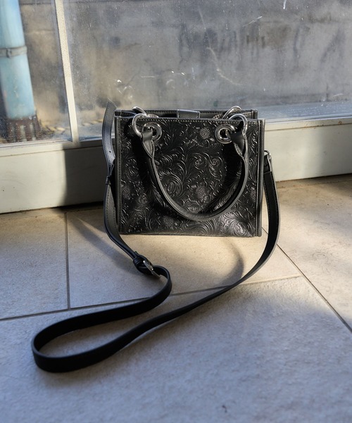 HARE（ハレ） ショルダーバッグ バッグ Flowerエンボスミニトート