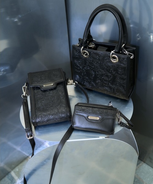 HARE（ハレ） ショルダーバッグ バッグ Flowerエンボスミニトート