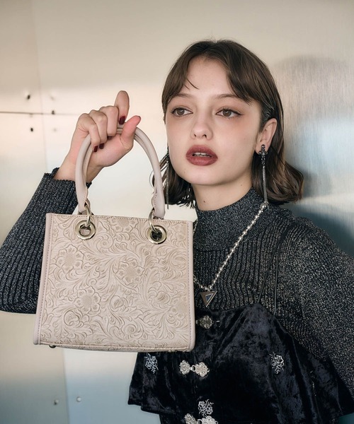 HARE（ハレ） ショルダーバッグ バッグ Flowerエンボスミニトート