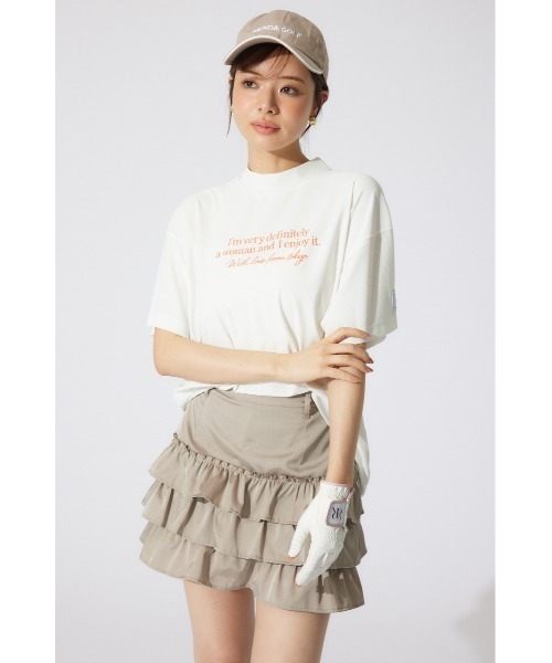 RIENDA GOLF tシャツ 「RIENDA GOLF」ロゴプリントルーズTシャツ