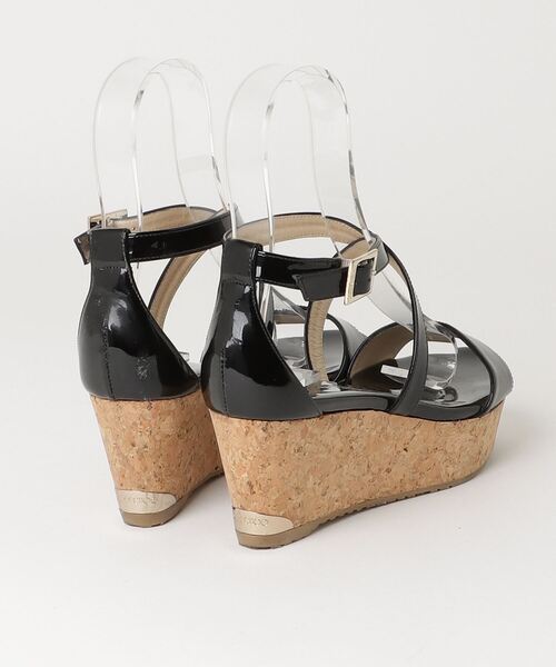 JIMMY CHOO ブラック サンダル 高ヒール JIMMY CHOO 「JIMMY CHOO」 ヒールサンダル 36 ブラック
