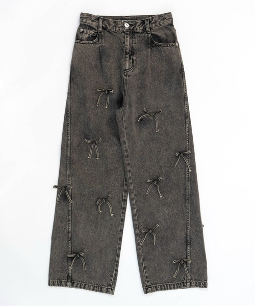 [MAISON SPECIAL] обработка Denim брюки 38 голубой женский 