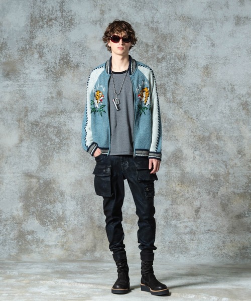 glamb　スカジャン　Mサイズ Knit Ska Jumper / ニットスカジャンパー（スカジャン）｜glamb