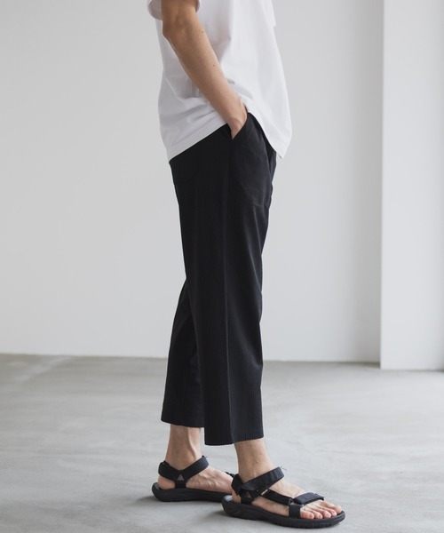 パンツ NAVY サッカー生地 アンクルパンツ メンズ レディース | NAVY（ファッション） | 12