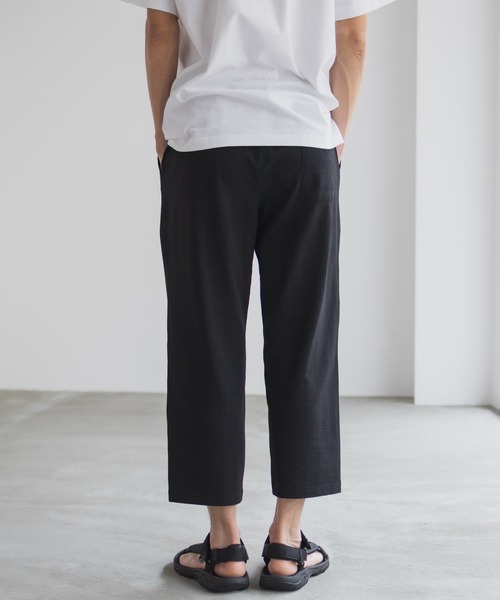 パンツ NAVY サッカー生地 アンクルパンツ メンズ レディース | NAVY（ファッション） | 13