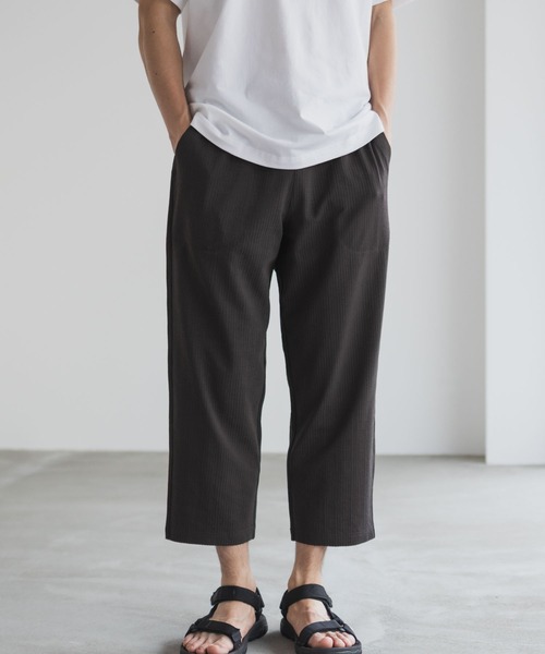 パンツ NAVY サッカー生地 アンクルパンツ メンズ レディース | NAVY（ファッション） | 05