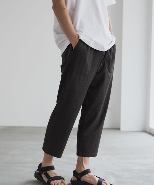 パンツ NAVY サッカー生地 アンクルパンツ メンズ レディース | NAVY（ファッション） | 06