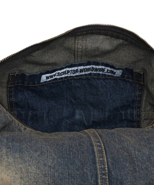SCULPTOR Washed Denim Duffle Bag バッグ デニム Washed Denim Duffle Bag Washed Blue – Sculptor