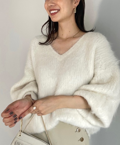 anuans 長袖ニットセーター anuans（アニュアンス） ニット セーター ニットボディスーツ