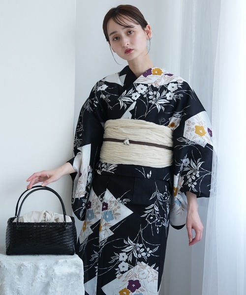utatane 浴衣 ひとりで着れる！かんたん二部式浴衣セット 国内