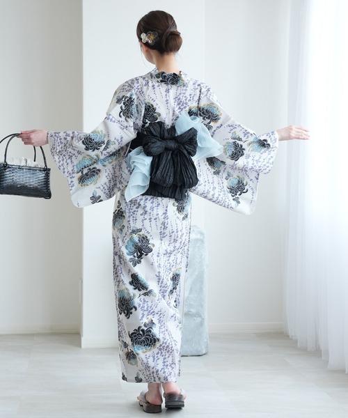 ひとりで着れる！かんたん二部式浴衣セット utatane 国内染色 utatane 浴衣 ひとりで着れる！かんたん二部式浴衣セット 国内
