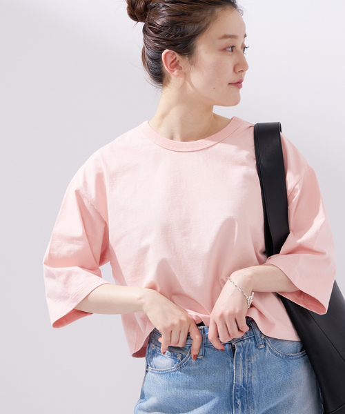 「IENA」 半袖Tシャツ FREE ピンク レディース