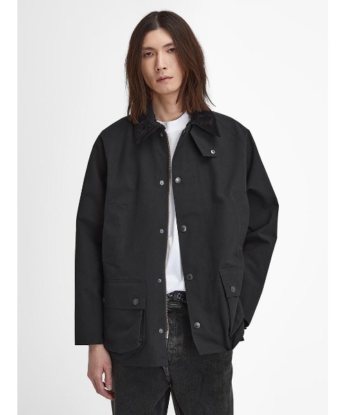 ジャケット・アウター Barbour Bedale Classic Bedale Waxed Jacket in Black by Barbour – Logan's of