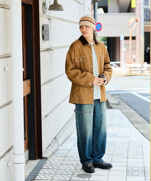 【美品】niko and...2023AW  Gジャン　ワイドカバーオール niko and（ニコアンド）の「[niko and JEANS 2023AW