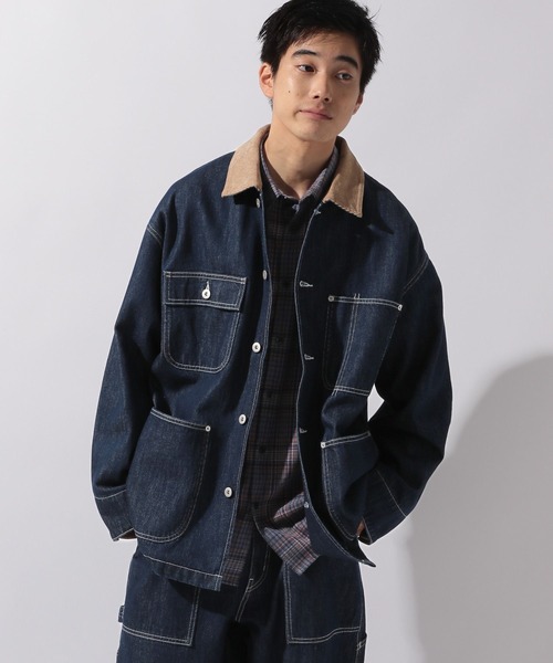 niko and… デニムワークジャケット　L セール】【niko and JEANS 2025SS】デニムジップジャケット