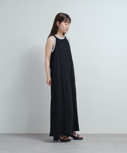 【 美品 】 カスタネ B カットフレアワンピースSET ブラック 0 低身長サイズ/2サイズ展開/前後2WAY】B カットフレアワンピース