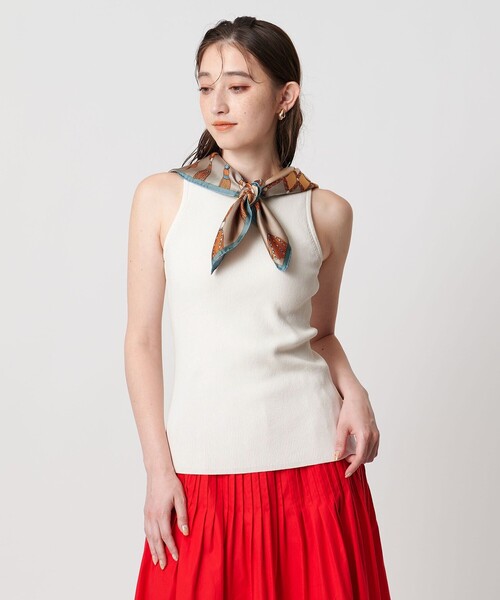 UNITED ARROWS タンクトップ ノースリーブ カップ付き ニット