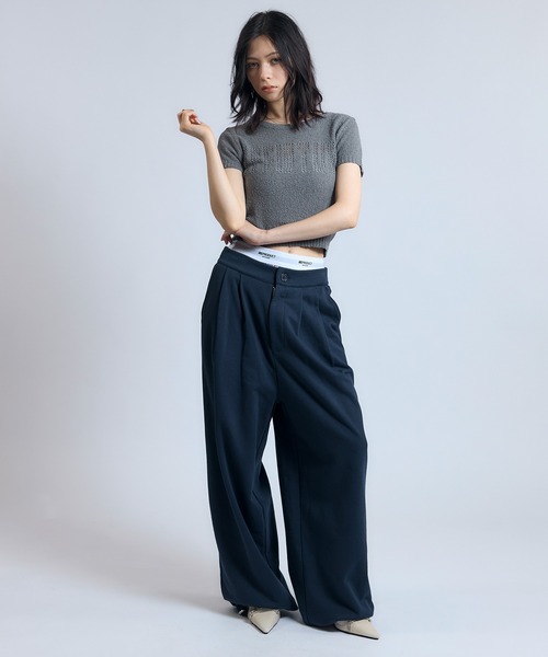 ACLENT スウェットパンツ ジャージ トランクスレイヤード