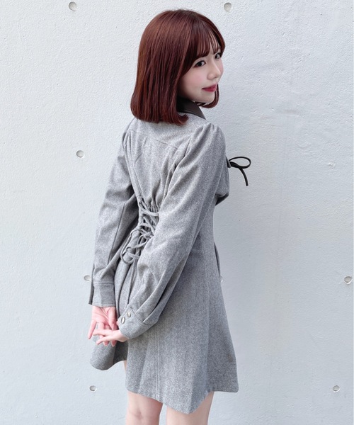 one way（ワンウェイ） ワンピース 長袖フロントジップワンピース