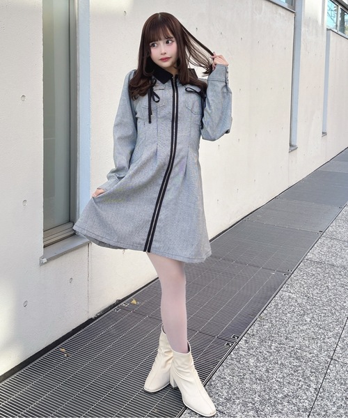 nagonstans ジッパー付き ワンピース フロントジップワンピースのおすすめ人気商品一覧 通販 - Yahoo