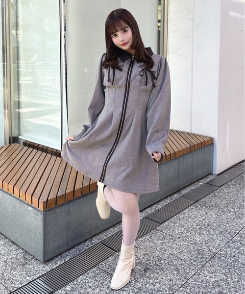 フロントジップワンピースのおすすめ人気商品一覧 通販 - Yahoo