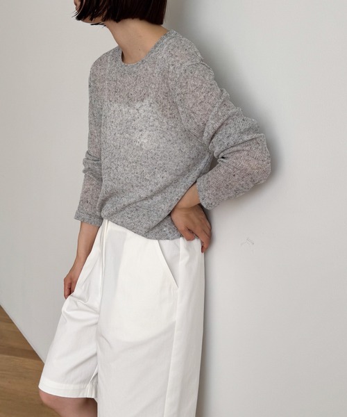 CANAL JEAN（キャナルジーン） 「El mar」長袖ニット ONE SIZE グレー