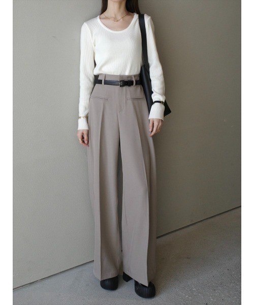 amel（エイメル） スラックス パンツ 「RE ARRIVAL」ベルトセット