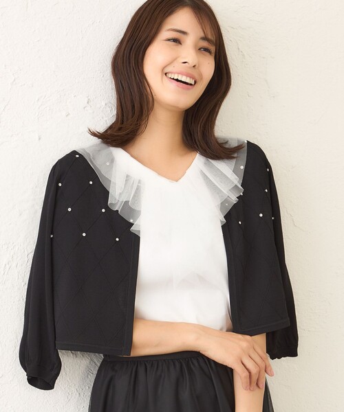 TO BE CHIC　トゥービーシック　フリル　ボレロ　カーディガン TO BE CHIC - トゥービーシック TO BE CHIC カーディガンの通販 by
