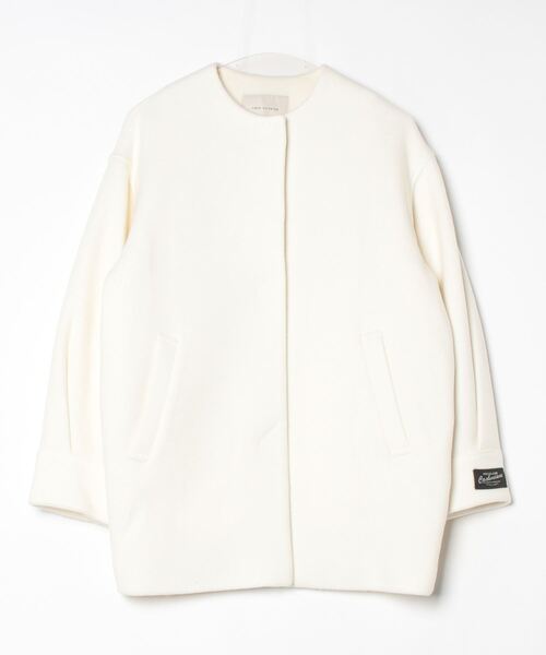 NANO universe（ナノ・ユニバース） ノーカラーコート S オフホワイト