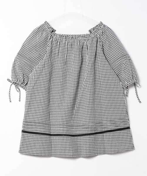 「flower」 7分袖ブラウス FREE ブラック レディース_画像2