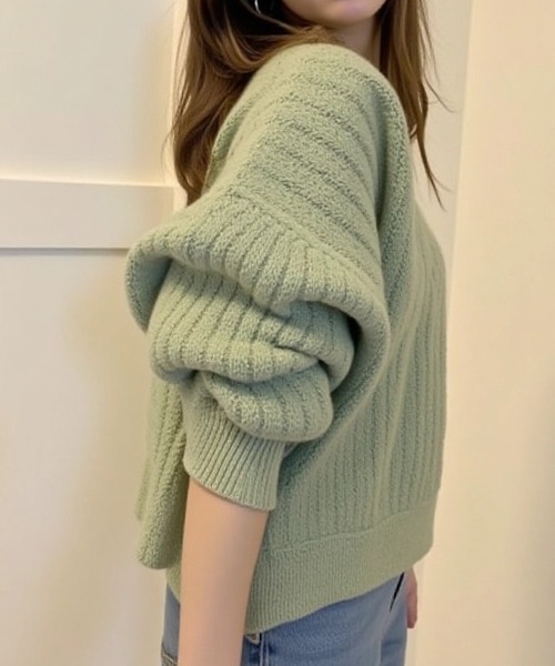 KRIZIA 立体編みニットカーディガン 新品未使用・希少デザイン cammie カーディガン 透かし編み模様ニットカーディガン レディース