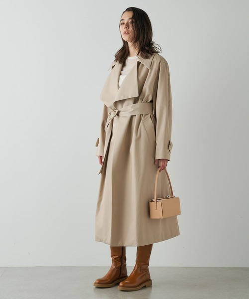 売り切りセール！ウィムガゼット　トレンチコート　シャンプレートレンチコート Whim Gazette(ウィム ガゼット)のシャンブレートレンチコート通販