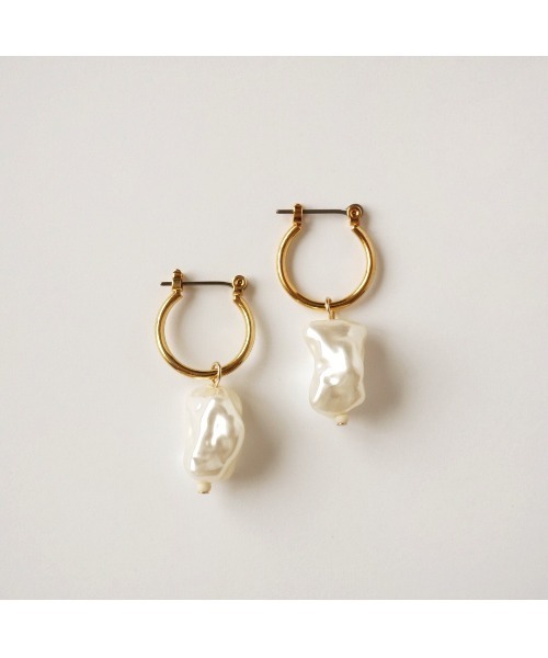 TONE（トネ） ピアス 「colore」バロックパール×フープピアス(MA 