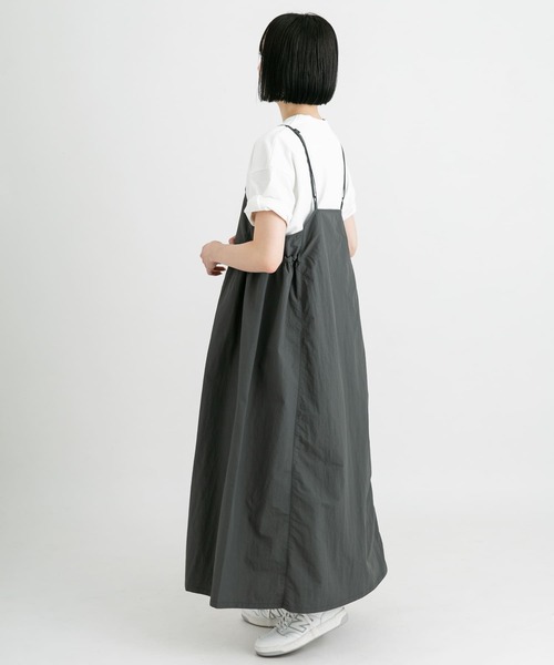 「EKAL」 キャミソールワンピース ONE グレー レディース_画像4