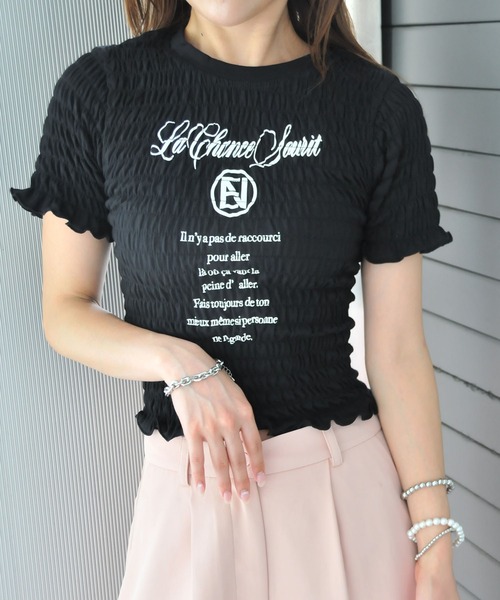 「ENVYM」 半袖Tシャツ FREE ホワイト レディース_画像3