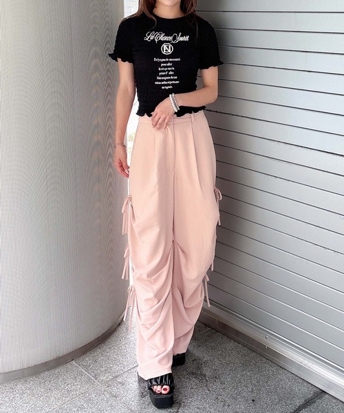 「ENVYM」 半袖Tシャツ FREE ホワイト レディース_画像7