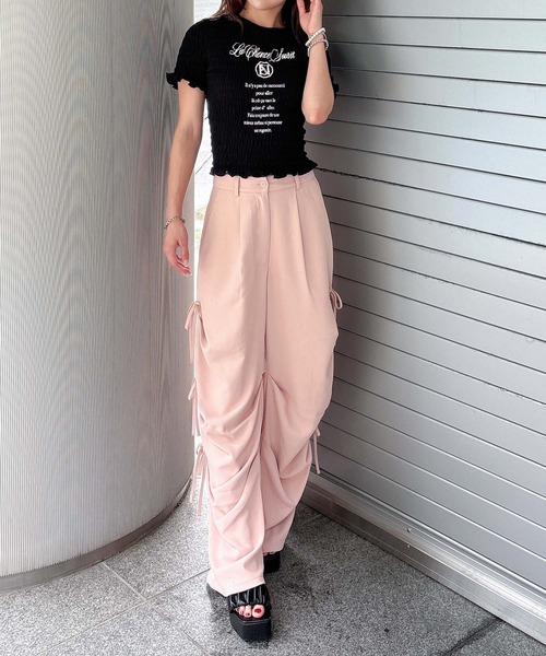 「ENVYM」 半袖Tシャツ FREE ホワイト レディース_画像8