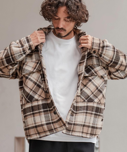 CAMBIO（カンビオ） コート ジャケット mj11208-チェック柄CPO