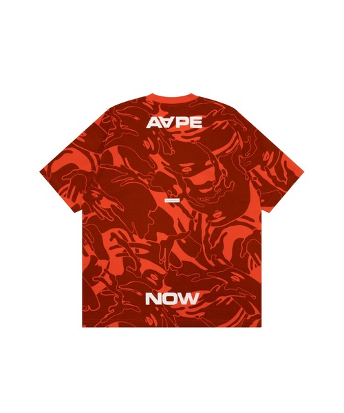 「AAPE BY A BATHING APE」 半袖Tシャツ SMALL ダークカーキ メンズ_画像3