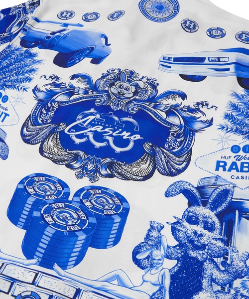 「HUF」 半袖シャツ MEDIUM ホワイト メンズの画像