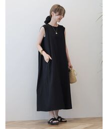 「AMERICAN HOLIC」 ノースリーブワンピース M ブラック レディースの画像2