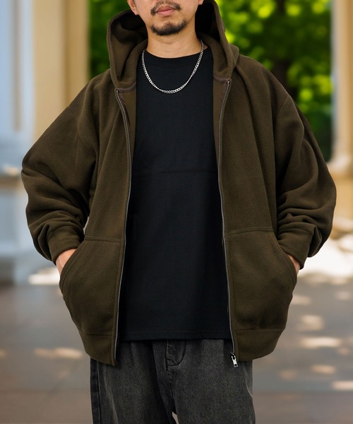 状態◎ The Barnnet リバーシブルブルゾン　フリース パーカー the barnnet バーネット リバーシブル ブルゾン ネイビー フリース