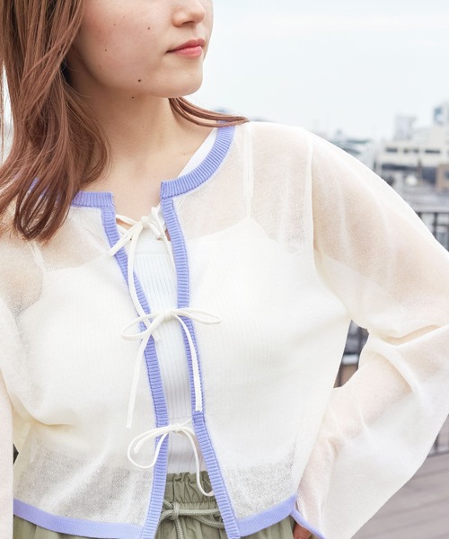 w closet（ダブルクローゼット） ニットアンサンブル - ホワイト